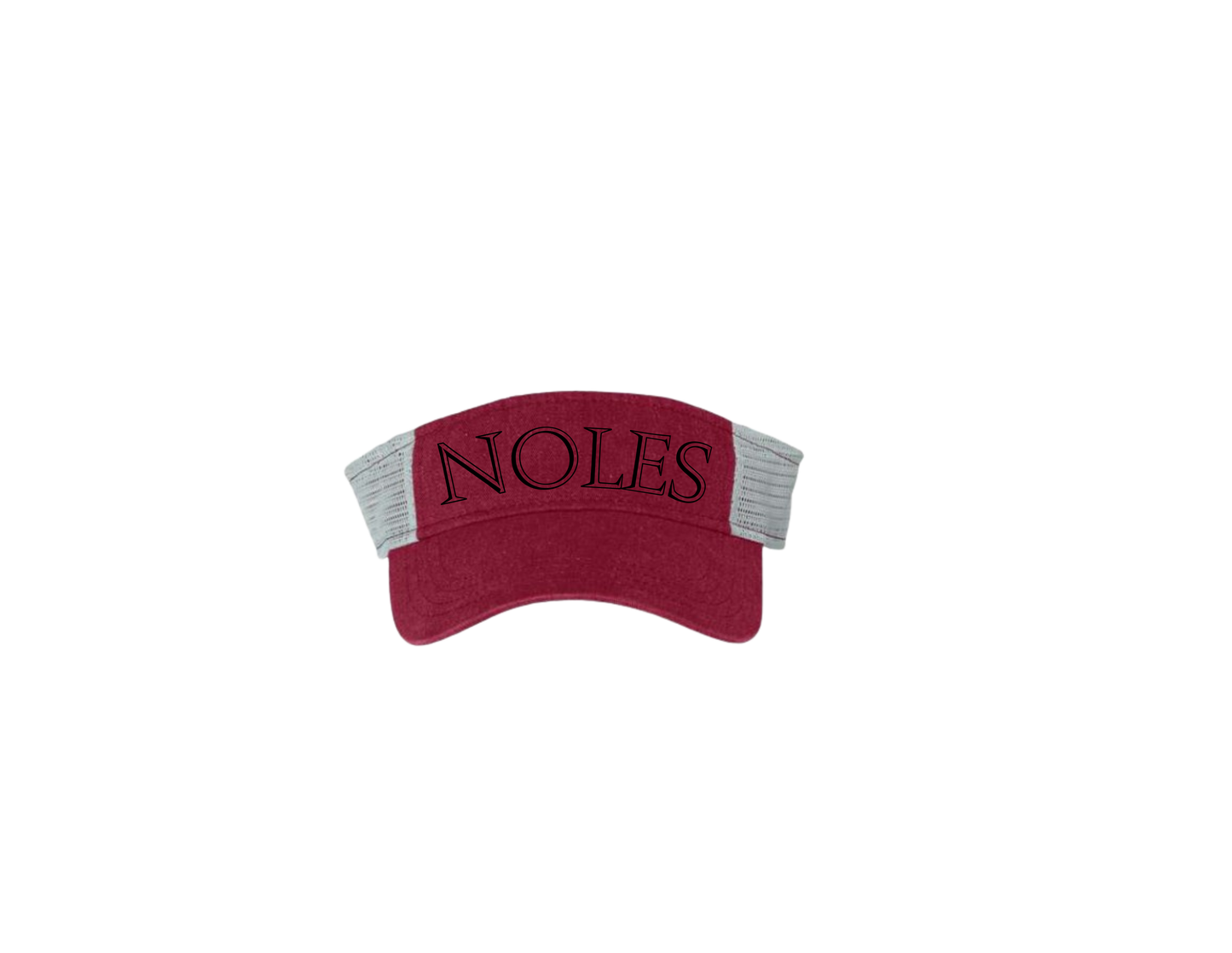 NOLES BURGANDY SUN VISOR